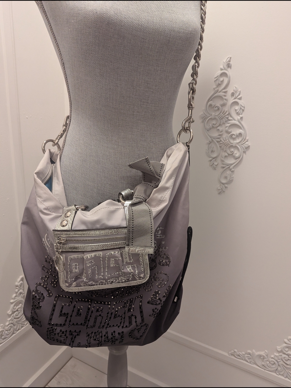 Coach Ombre Gray Shoulder Bag - Picture 15 of 16